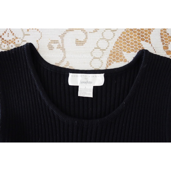 Vintage Roberto Vianni Sleeveless Wool Dress sz L - Picture 4 of 4